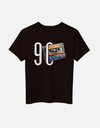 90s kids cassette Men Round Neck Front Printed T-Shirt